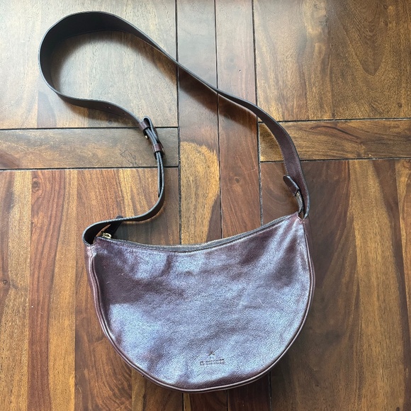Il Bisonte Oliveta Leather Hobo Bag Caffe - Picture 2 of 14
